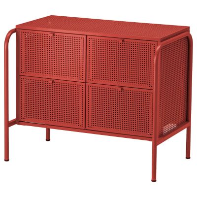 IKEA’s Nikkeby Might Be Its Best (and Most Underrated) Collection of the Year Ikea Kullen, Ikea Chest Of Drawers, Ikea Stockholm, Ikea Website, 4 Drawer Dresser, Clothes Stand, Elle Decoration, Perforated Metal, Have A Shower