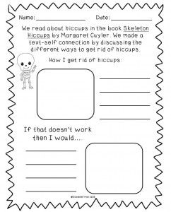 Skeleton Hiccups and Winner Skeleton Hiccups Activities, Skeleton Hiccups, Investigation Station, Halloween School Activities, Skeleton Ideas, Halloween Literacy, Holiday Classroom Activities, Book Lessons, Halloween Lesson