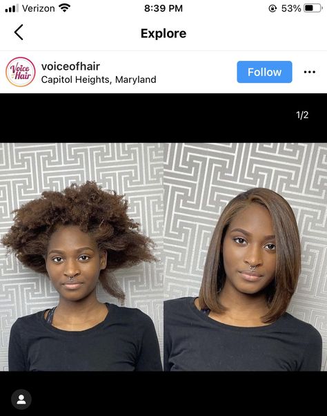 Voice Of Hair, Black Women Hair Color, Pressed Natural Hair, Two Braid Hairstyles, Silk Press Natural Hair, Natural Hair Cuts, Chocolate Hair, Build A Business, Natural Afro Hairstyles