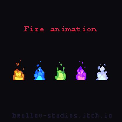 Fire Animation - Pixel Art FX Sprites 🔥 v 1.0 RELEASED! | Brullov on Patreon Pixel Art Fire Animation, Pixel Art Character Animations, How To Pixel Art Tutorials, Fire Ideas Art, Pixel Art Effects, Lantern Pixel Art, Pixel Art Reference, Fire Pixel Art, Pixel Art Video Games