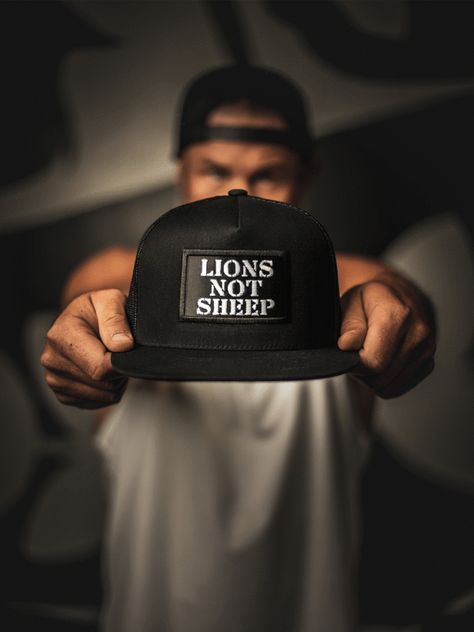 Lions Not Sheep, Sheep Clothing, Black Snapback, Mesh Hat, How To Apologize, Perfect Timing, Casual Street Style, Hat Making, Trucker Cap