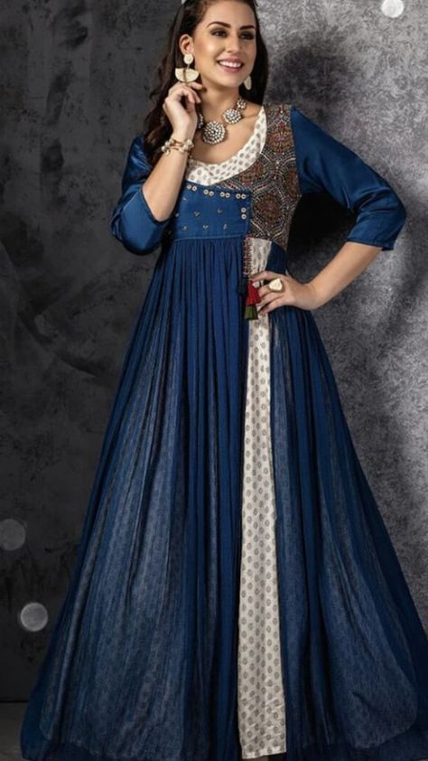 Beautiful Long Kurti with superb embellishments and modern silhouettes. Long Koti, Designer Kurti Patterns, Long Kurti, Long Kurti Designs, Pakistani Fashion Party Wear, Gown Pattern, Fancy Dresses Long, Kurta Designs Women, Stylish Blouse Design