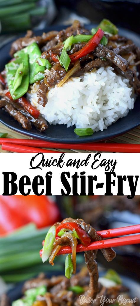 Beef Stir Fry Recipe, Stir Fry Beef, Easy Beef Stir Fry, Fried Butter, Beef Stir Fry Recipes, Beef Dinners, Chinese Vegetables, Pot Dinners, Stir Fry Recipe