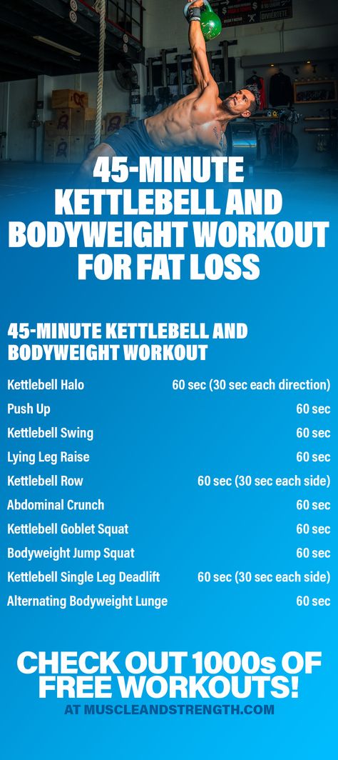 This simple, yet effective full body workout maximizes fat loss and overall fitness performance. With very minimal equipment you can burn calories and start moving better. Functional Kettlebell Workout, Kettlebell Whole Body Workout, Full Body Kettlebell Workout Beginner, Full Body Workout At Home Kettlebell, Full Body Workout Kettlebell, Full Body Kettlebell Workout Fat Burning, Boxing Training Routine, Hiit Workouts Fat Burning, Kettlebell Hiit