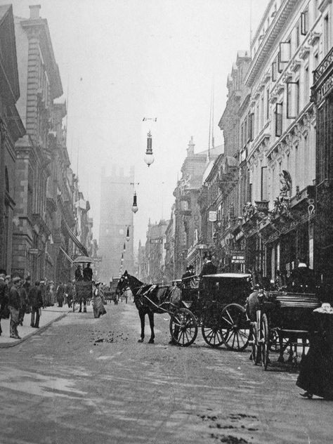 Bold Street 1880's. Liverpool Town, Victorian Street, Liverpool History, Liverpool Home, Liverpool City, Victorian London, London History, Liverpool Street, Old London