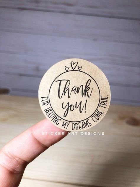 Thank you stickers for business. Brown kraft stickers with gold foil lettering. Perfect for thank you notes, packaging, or any other occasion. Find them on Etsy. #thankyoustickers #businessstickers #brownstickers #kraftstickers . #Small_Business_Thank_You_Gifts #Thank_You_For_Shopping_With_Us #Thank_You_Stickers_Business #Sticker_Thank_You Small Business Thank You Gifts, Thank You For Shopping With Us, Thank You Stickers Business, Business Stickers Logo, Small Business Workspace, Packaging For Small Business, Stickers Small Business, Small Business Stickers, My Dreams Come True