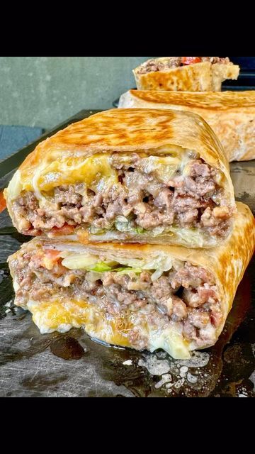 Loaded Queso Burritos, Chopped Cheese Wrap, Loaded Rotel Burrito, Basic Nachos Recipe, Mexican Burgers, Chorizo Burrito, Pizza Burrito, Kid Dinner, Mexican Burger