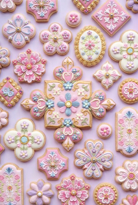 Pastel Cookies, Parents With Baby, Glutenfri Baking, Paint Cookies, Sugar Cookie Designs, Cute Baking, Pretty Cookies, Fancy Cookies, Creative Cookies