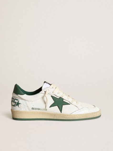 Golden Family, Exclusive Sneakers, Golden Goose Sneakers, Star Shoes, Star Sneakers, Golden Goose, Green Leather, Shoe Game, Nappa Leather