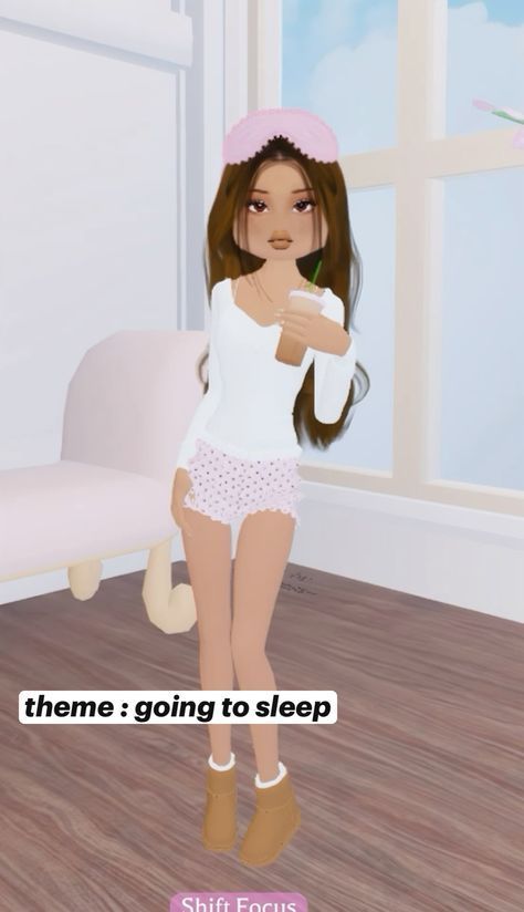 Dress To Impress Business Person, Baddie Dress To Impress, Sleepover Outfit, Sleep Outfit, Dti Hacks, Roblox Ideas, Going To Sleep, Dti Fits, Dti Ideas