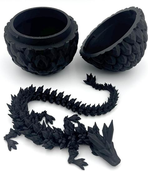 PRICES MAY VARY. EXQUISITE ARTISAN DESIGN: Authorized by Designers Cinderwing3D in the USA!Crafted with advanced 3D printing technology , our articulated crystal dragon is a unique blend of innovation and artistry. VERSATILE DECOR AND STRESS RELIEVER: This 3D Printed dragon serves multiple functions - a stunning piece of decor, a conversation piece, and a fidget toy for stress relief. Its solid construction ensures durability, making it a lasting addition to any space. SAFE AND ECO-FRIENDLY MATE 3d Printing Ideas Witchy, 3 D Printer Projects, 3d Printing Ideas To Sell, 3d Printed Stuff, 3d Printer Fidgets, 3d Printed Dinosaurs, 3d Printed Dragon, Fidget Toys 3d Printer, Things To 3d Print