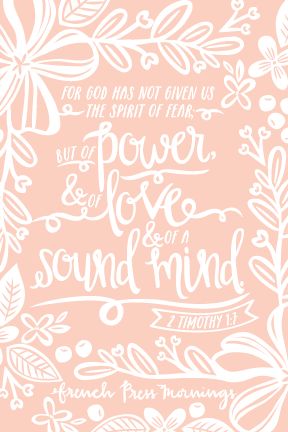 French Press Mornings - 2 Timothy 1:7 French Press Mornings, Good Quotes, Spirit Of Fear, Sound Mind, Love French, Jesus Is Lord, Scripture Quotes, Verse Quotes, Bible Verses Quotes