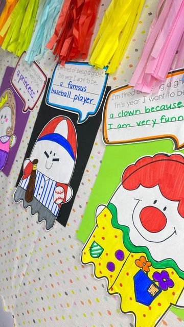 Disguise A Ghost School Project, Disguise A Ghost Project Ideas, Creepy Carrots Bulletin Board, Disguise A Ghost Project, Ghost Bulletin Board Ideas, Disguise A Ghost, October Bulletin Board Ideas, Ghost School, October Bulletin Board