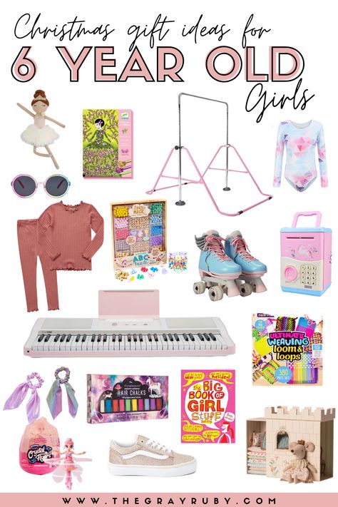 Christmas Gift Ideas for 6 Year Old Girls - The Gray Ruby Diaries Toys For Nine Year Olds, Big Christmas Gifts, Christmas Presents For Girls, Girls Gift Guide, Birthday Presents For Girls, Building Furniture, Girls Unique, Presents For Girls, Christmas Gift List