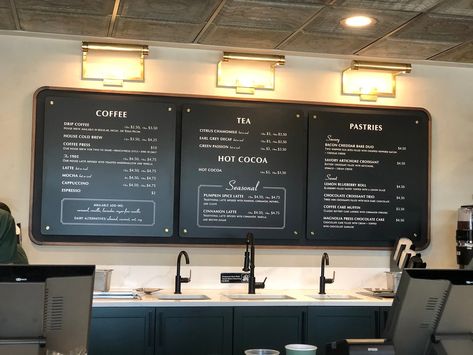 Coffee Shop Menu Board, Tea Store Design, Cafe Menu Boards, Magnolia Press, Cafe Signage, Menu Board Design, Cafe Menu Design, Cafe Counter, Coffee Shop Menu