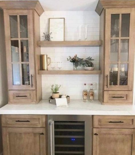 Cabinets Makeover, Cabinets Ideas, Casa Country, Home Coffee Bar, Home Bar Designs, Makeover Ideas, Kitchen Redo, Kitchen Remodel Idea, Kitchen Makeover