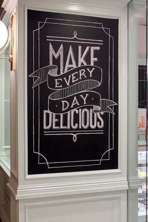 School Cafeteria Decorations, Chalk Art Signs, Candy Store Design, Cafe Chalkboard, Chalkboard Wall Art, Lolli And Pops, Blackboard Art, Chalk Sign, Cafe Wall Art