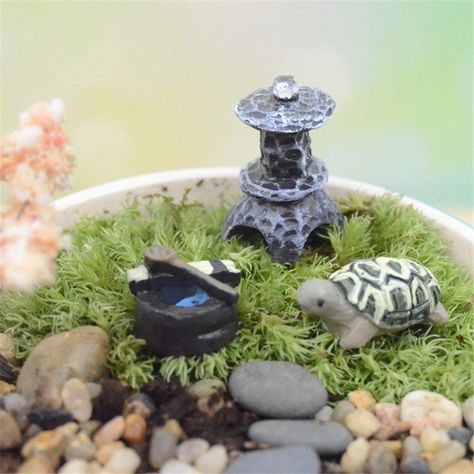 Danmu Fairy Garden Accessories, Fairy Garden Figurines, Fairy Garden Animals, Miniature Plant Pots, Bonsai Craft, Micro Landscape, DIY Decor Set (Tortoise) * For more information, visit image link. (This is an Amazon affiliate link) #terrarium Fairy Garden Figurines, Fairy Garden Animals, Garden Fairies Figurines, Mini Zen Garden, Garden Figurines, Fairy Garden Supplies, Garden Drawing, Fairy Garden Decor, Garden Animals