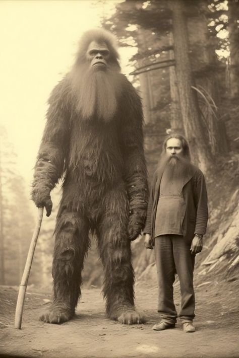 5 Tips to Survive Bigfoot Medieval Places, Weird Old Photos, Creepy Old Photos, Screen Savers Wallpapers Backgrounds, Bigfoot Pictures, Bigfoot Art, Predator Alien Art, Bigfoot Sightings, Unusual Pictures