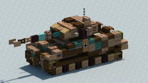 Panzer VI, Tiger I, Tank [With Download] Minecraft Map Minecraft Projects Ideas, Steampunk Minecraft Builds, Minecraft Train Station, Minecraft Statue Ideas, Minecraft Statue, Minecraft Car, Minecraft Steampunk, Minecraft Statues, Rumah Minecraft Sederhana