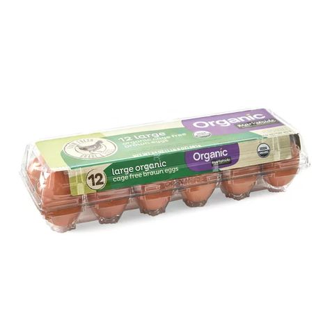 Marketside Organic Cage Free Large Brown Eggs, 12 Count - Walmart.com Eggs Packaging, Farmhouse Eggs, Baby Spinach Salads, Korean Grocery, Cage Free Eggs, Gala Apples, Toddler Stuff, Healing Magic, Brown Eggs