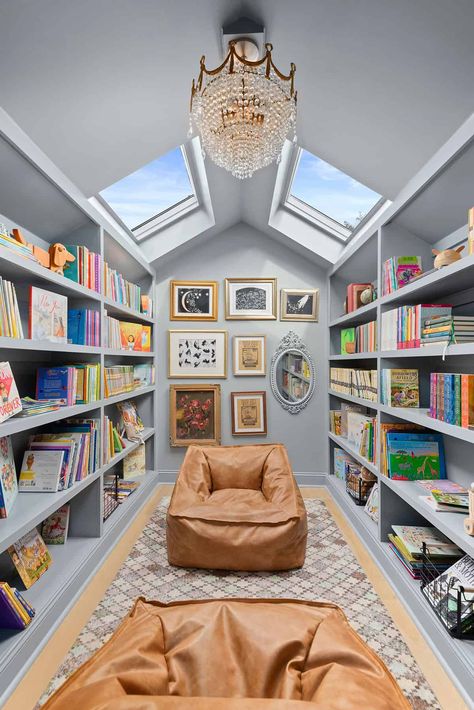 Skjulte Rum, Home Library Rooms, Interior Design Per La Casa, Library Room, Home Library Design, Hidden Rooms, Design Library, Attic Rooms, Home Libraries