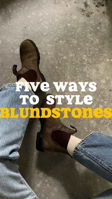 el killer on Instagram: "I bought my @blundstoneusa boots secondhand years ago and they’ve been my go-to since. You’ll find me in them more often than not - in the studio, on hikes, they’re my everyday shoes at this point. My boots have become even better with age.   I’m excited to share that Blundstone is giving you the opportunity to design and own your city’s signature Blundstone boot (which is pretty freakin’ cool imo). To enter, share how you wear ,or would wear, a pair of Blundstone boots in 25 words or less.   Visit the link in my bio to enter and share your story! #ad" How To Style Blundstone Boots Women, Blundstones With Jeans, How To Wear Blundstone Boots Women, How To Style Blundstones, How To Wear Blundstone Boots, Brown Blundstone Outfit, Blundstone Outfit Winter, Styling Blundstone Boots Women, Style Blundstones