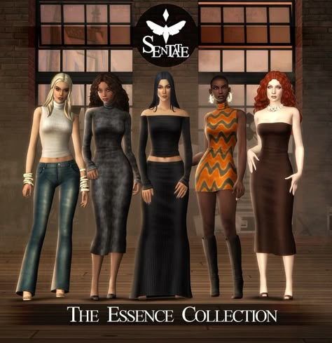 The Essence Collection | Patreon Maxis Match Cc Clothes, Ts 4 Cc, Sims 4 Cc Women, Clothes Cc, Sims 4 Tsr, Sims Clothes, Sims 4 Mm Cc, Essence Collection, Tumblr Sims 4