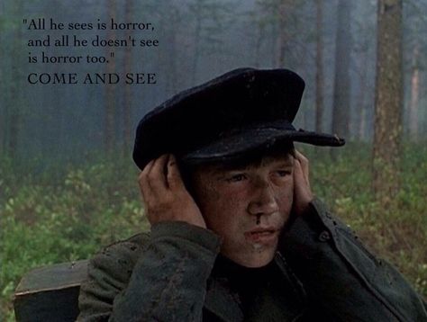 Come and See (Elem Klimov, 1985). Roger Ebert Great Movies Come And See Movie, Come And See 1985, Behold A Pale Horse, Review Film, Horse Movies, Cinema Quotes, Enemy Of The State, Rodrigo Duterte, Pale Horse