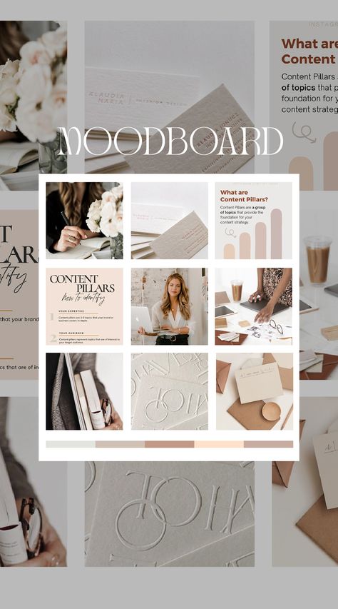 color palette nude colors moodboard art direction Marketing Agency Moodboard, Client Mood Board, Pillar Content, Social Media Photography, Brand Photoshoot, Dream Business, Mood Board Inspiration, Get It Done, Branding Agency