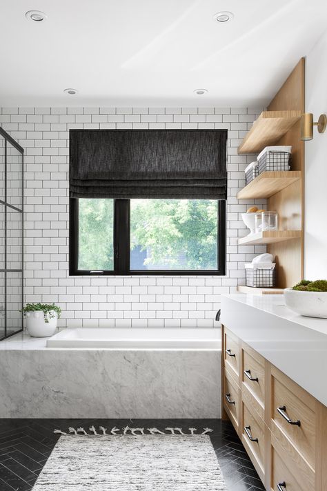 Modern Country Bathroom, Collective Studio, White Subway Tiles, Country Bathroom, Bathroom Renos, House Bathroom, Diy Bathroom, Bathroom Renovation, Bathroom Inspiration