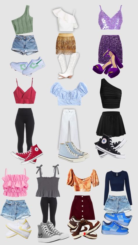 Taylor swift inspired outfits! Which one is your favorite? Taylor Swift Inspired Outfits, Taylor Swift Birthday Party Ideas, Taylor Swift Inspired, Taylor Swift Party, Taylor Swift Birthday, Taylor Swift Tour Outfits, Swift Tour, Queen Pictures, Outfit Collage