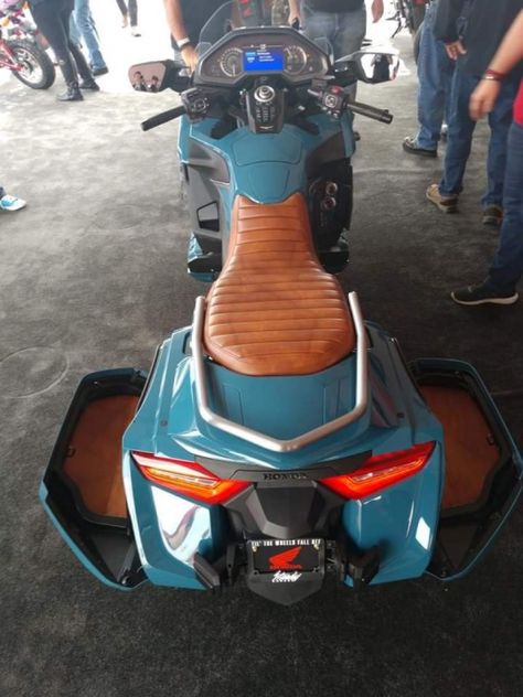 ‘Cool Wing’ a Custom Honda Goldwing from Steady Garage - Adrenaline Culture of Motorcycle and Speed Honda Motorcycles Goldwing, Honda Goldwing Custom, Triumph Rocket 3, Triumph Rocket, Honda Goldwing, Iron 883, Rat Bike, Gold Wing, Car Upholstery