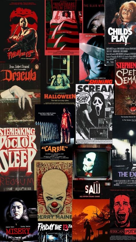 Old Horror Movie Aesthetic, Horror Movies Aesthetic, Horror Movie Collage, Horror Movie Wallpaper, Horror Collage, Old Horror Movies, Terror Movies, Movie Collage, Halloween Wallpaper Cute