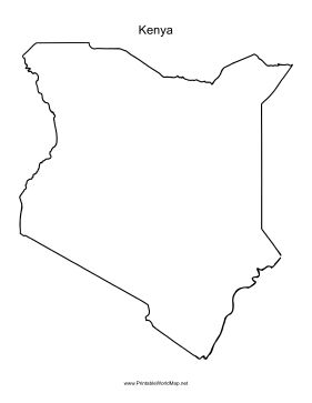 This printable outline map of Kenya is useful for school assignments, travel planning, and more. Free to download and print Kenya Tattoo Ideas, Kenya Tattoo, Genuine Tattoo, Map Of Kenya, African Countries Map, Kenya Map, Travel Classroom, World Map Continents, Printable Outline