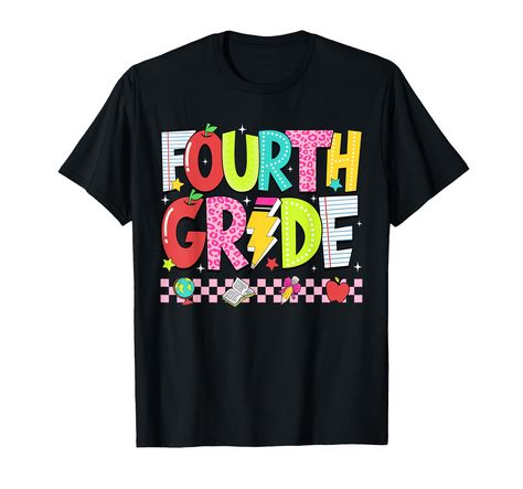 PRICES MAY VARY. Groovy Fourth Grade Dream Team T-shirt is perfect for students, teachers, kids, boys, or girls going to 4th grade, Kindergarten, Pre-K, Preschool, Elementary school, Middle school to celebrate the first day of school, Back To School, Beginning Of School. Great gift for fourth grade girls, boys, kids, students or teachers to wear and go back to school in style. Cute present for daughter, son, kinder, child, toddler, youth, teen, baby, pupil, adult. It is time to party and celebra Third Grade Teacher Shirts, Student Birthdays, Outfit Birthday, Back To School Kids, 2nd Grade Teacher, Teacher Team, Second Grade Teacher, First Day Of School Outfit, School Tees