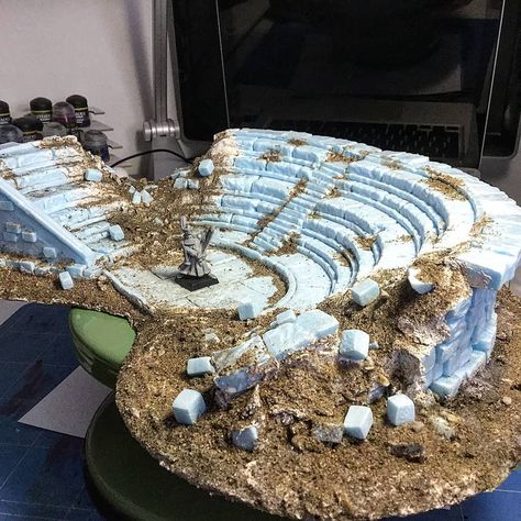 Homemade Dnd Terrain, Mordheim Board, Mordheim Terrain, Tabletop Diy, Warhammer 40k Tabletop, Fantasy Terrain, Miniature Terrain, Hirst Arts, Dnd Crafts