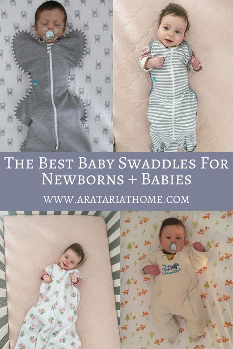 The Best Baby Swaddles for newborns and babies.  Pros and cons to all the swaddles we have used. #swaddle #baby #newborn #motherood #pregnancy #momtobe #newmom Swaddle Stages, Best Swaddles For Newborns, Swaddling Baby Newborns, Newborn Sleeping Bag, 4 Month Old Baby, Newborn Swaddle Blanket, Love To Dream Swaddle, Beach Nursery, Swaddle Sack