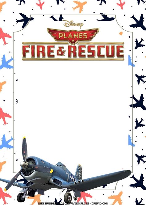 Nice FREE EDITABLE - 16 Planes Fire & Rescue Canva Templates These are special online invitations for Disney-themed parties, such as Planes: Fire & Rescue! To begin, select this exciting Planes online invitation. Dusty, Dipper, and Blade Ranger appear in an... Disney Planes Party, Planes Party, Disney Planes, Airplane Birthday Party, Online Invitation, Disney Theme Party, Vintage Suitcases, Fire Rescue, Diy Paint