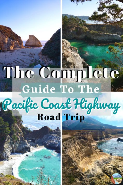 The Pacific Coast Highway, AKA Highway 1, is one of the most stunning scenic drives in the U.S. The highway stretches 655.8 miles long. In this specific road trip itinerary, we will be covering the section of Highway 1 from San Francisco to Los Angeles, CA. #pacificcoasthighway #roadtrip #itinerary #highway1 #california Pacific Coast Highway California, Trip Lee, Pch Road Trip, Pacific Coast Road Trip, Pacific Coast Highway Road Trip, California Coast Road Trip, California Roadtrip, Pacific Highway, California Road Trip