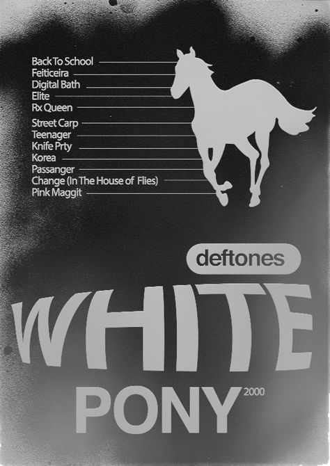 Deftones White Pony, Poster White, Back To School, Pink, White, Quick Saves