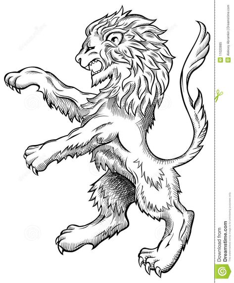 Lion Sketch Royalty Free Stock Photo - Image: 11020885 Roaring Lion Drawing, Lion Medieval, Griffin Tattoo, England Lions, Tiger Family, Embroidery Tiger, Dandy Lion, Lion Sketch, Lion Illustration