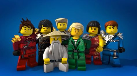 The Ninja Team. Ninjago Pictures, Sensei Wu, Lego Ninjago Masters Of Spinjitzu, Ninjago Characters, Ninjago Party, Funny Spongebob Memes, Lloyd Garmadon, Ninjago Masters Of Spinjitzu, Ninjago Movie