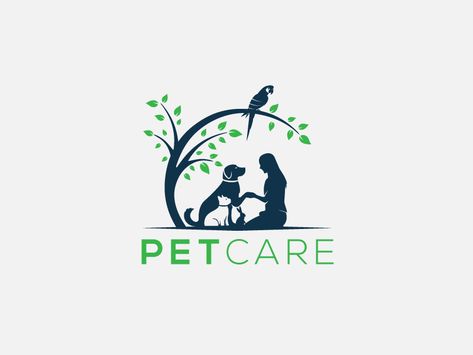 pet care logo by Naveed on Dribbble Wt Logo, Pet Clinic Logo, Pet Care Logo Design, Vet Logo, Pets Logo, Pet Care Logo, Shark Activities, Pet Shop Logo, Cat Logo Design