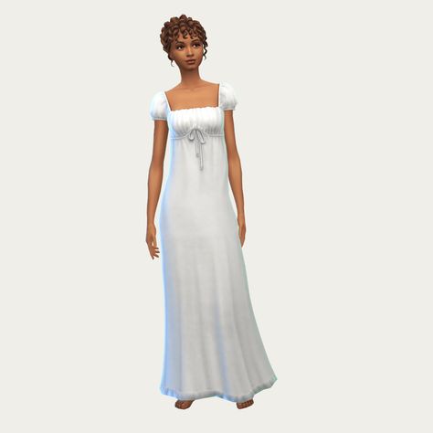 Lotes The Sims 4, Sims 4 Hair Male, Sims 4 Decades Challenge, Victorian Nightgown, Sims Medieval, Sims Houses, Sims 4 Anime, Regency Dress, Sims 4 Cc Packs