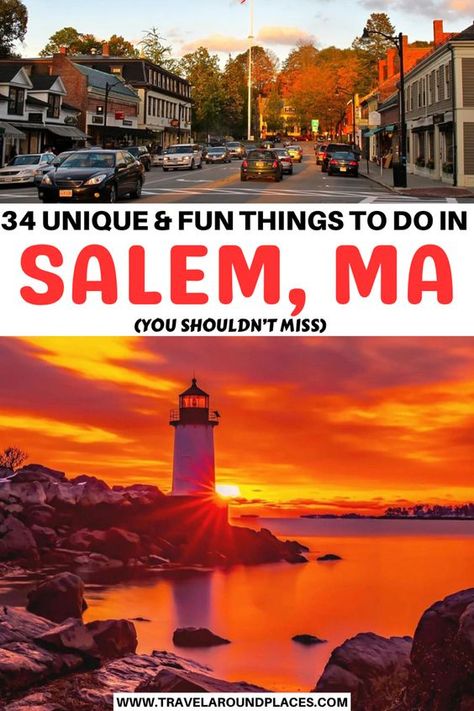 34 Unique & Fun Things to do in Salem Massachusetts You Shouldn’t Miss | top things to do in Salem | unique things to do in Salem | outdoor things to do in Salem | amazing things to do in Salem | places to visit in Salem | things to see in Salem | #salem #massachusetts #thingstodo #bucketlist #roadtrip #usatravel #ustraveldestinations #usaroadtrip Salem Massachusetts Travel, Things To Do In Salem, Massachusetts Travel, New England Road Trip, Salem Massachusetts, New England Travel, Salem Ma, Usa Travel Destinations, To Infinity And Beyond