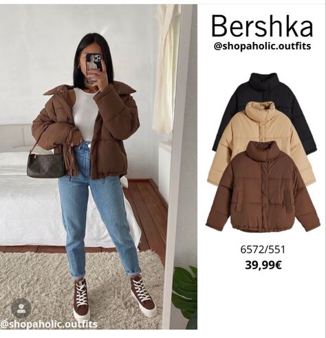 Jacket Winter Outfit, Bershka Jacket, Winter Outfit, Military Jacket, Winter Outfits, Winter Jackets, Fashion Outfits