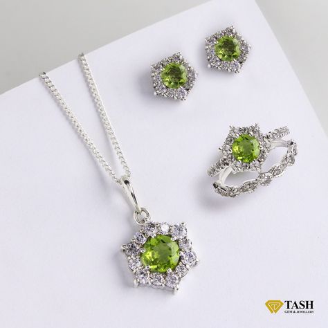 Celebrate August with our stunning handmade pure silver jewelry set, featuring vibrant Peridot gemstones. This cluster design adds a touch of elegance, perfect for any occasion. Embrace the strength and harmony of Peridot. ☑️ Lifetime Warranty. ☑️ Islandwide Delivery. ☑️ Authorized dealer from National Gem & Jewellery Authority. Contact us for more details - 076 014 6956 | 011 279 4966 www.tashlk.com 888/1A, Athurugiriya Road, Malabe. 076 014 6956 011 279 4966 #tashgemjewellery #tashj... Silver Jewelry Set, Cluster Design, Peridot Jewelry, Ceylon Sapphire, Silver Jewellery Sets, Peridot Ring, Peridot Gemstone, Gems Jewelry, Pure Silver