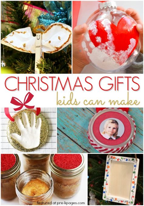 Need some last mintue DIY gift ideas!? Check out these fun gifts the kids can make! Diy Christmas Gifts For Parents, Christmas Presents For Parents, Parent Holiday Gifts, Preschool Christmas Gifts, Gifts Kids Can Make, Diy Preschool, Diy Christmas Presents, Parents Christmas, Gifts For Parents