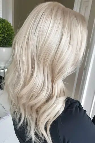 Icy Ash Blonde Hair, Icy Blonde Hair Color, Cool Blonde Tone, Light Blonde Balayage, Winter Blonde Hair, Timeless Hair, Blonde Hair Goals, Winter Blonde, Perfect Blonde Hair